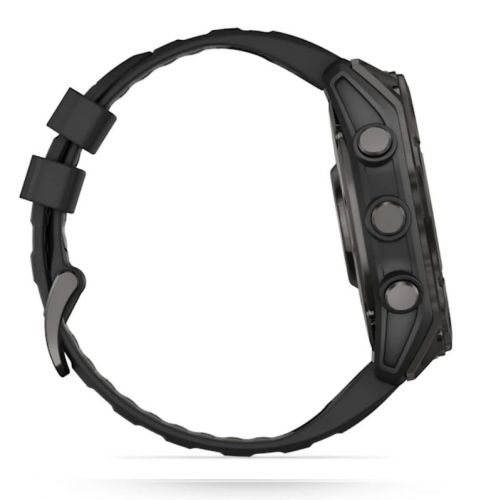 Garmin Fenix 8 Amoled 51 mm Carbon grey DLC z czarnym paskiem  (010-02905-21)